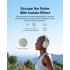 Belkin SoundForm Isolate Active Noise-Cancelling Wireless Headphones, over ear headphones with mic, Bluetooth headphones with 60H playtime, deep bass, CloudCushion ear cups for travel, home, office - White